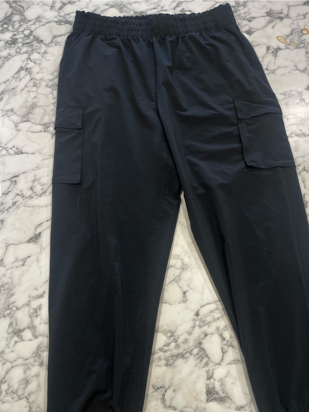 Fabletics Black Cargo Jogger Pants